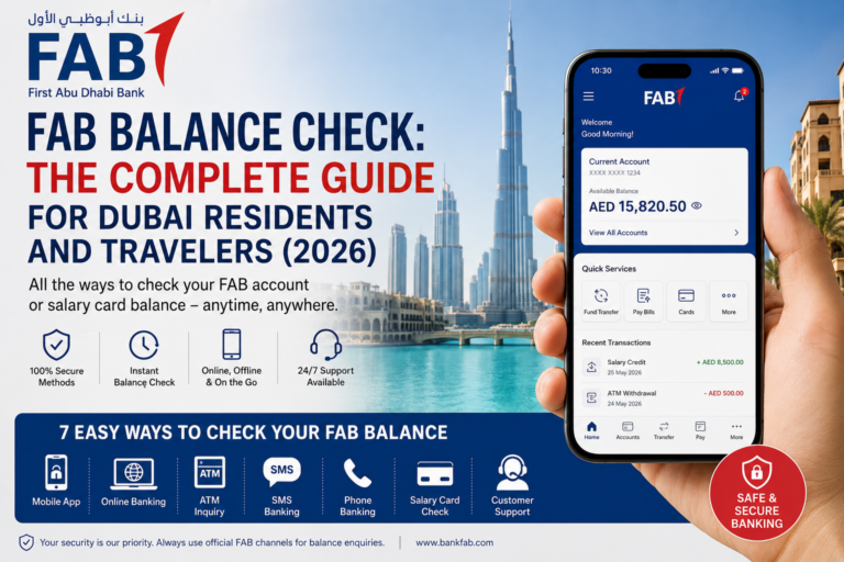 FAB Balance Check: The Complete UAE Guide FAB Balance Check Using Mobile Banking App