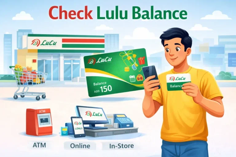 Lulu Money Card Balance Check using mobile app