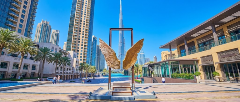 Wings of Mexico Dubai: Location, Timings, Photos, History & Visitor Guide Wings of Mexico Dubai with Burj Khalifa in the background