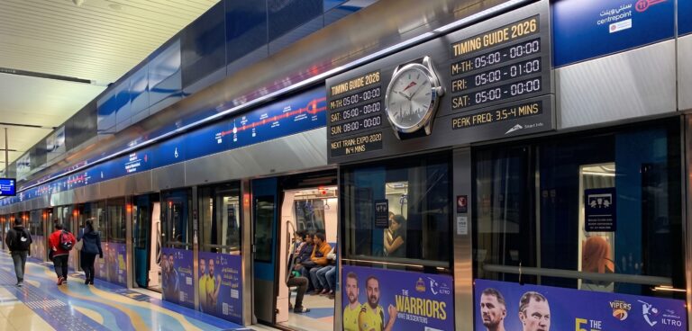 Dubai Metro Timings 2026: Full Schedule for Every Day Dubai Metro timings and operating hours in Dubai