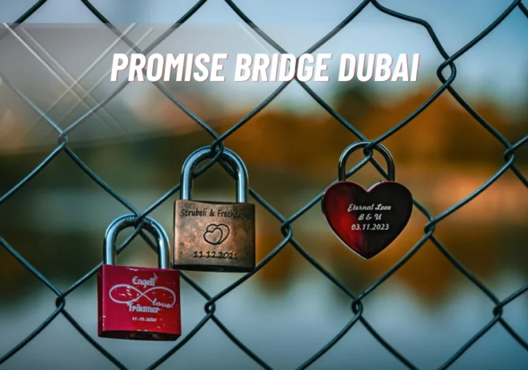 Promise Bridge Dubai: The Complete Guide to the UAE’s Love Lock Bridge Wooden Promise Bridge Dubai covered in padlocks over the lake at The Yard