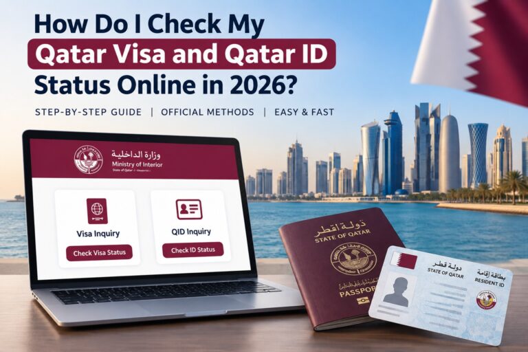 Qatar Visa Check and Qatar ID Check online status verification