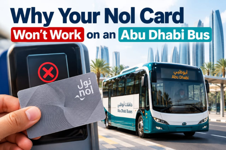 Nol Card and Hafilat Card for Abu Dhabi and Dubai buses