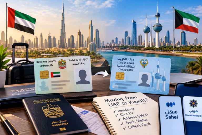 Moving from the UAE to Kuwait? How the Kuwait Civil ID Compares to Your Emirates ID Kuwait Civil ID vs Emirates ID comparison for UAE residents moving to Kuwait